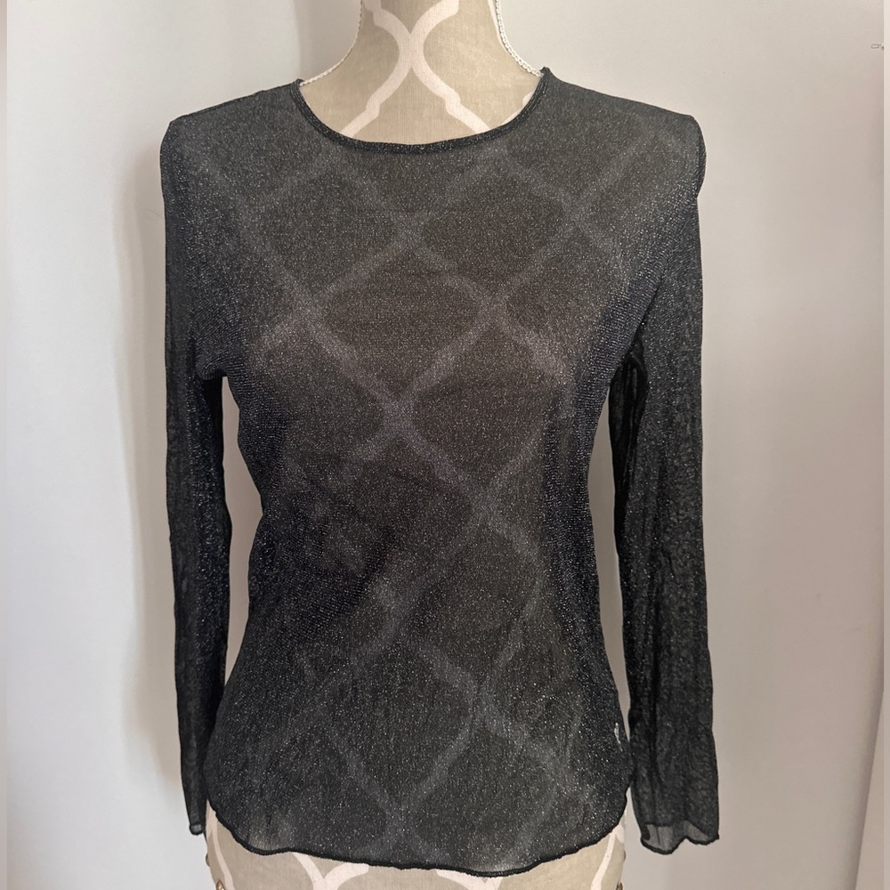 Victoria secret sheer long sleeve top